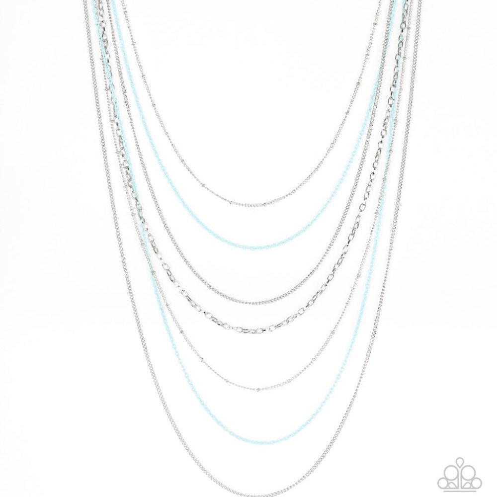 Radical Rainbows Blue Necklace